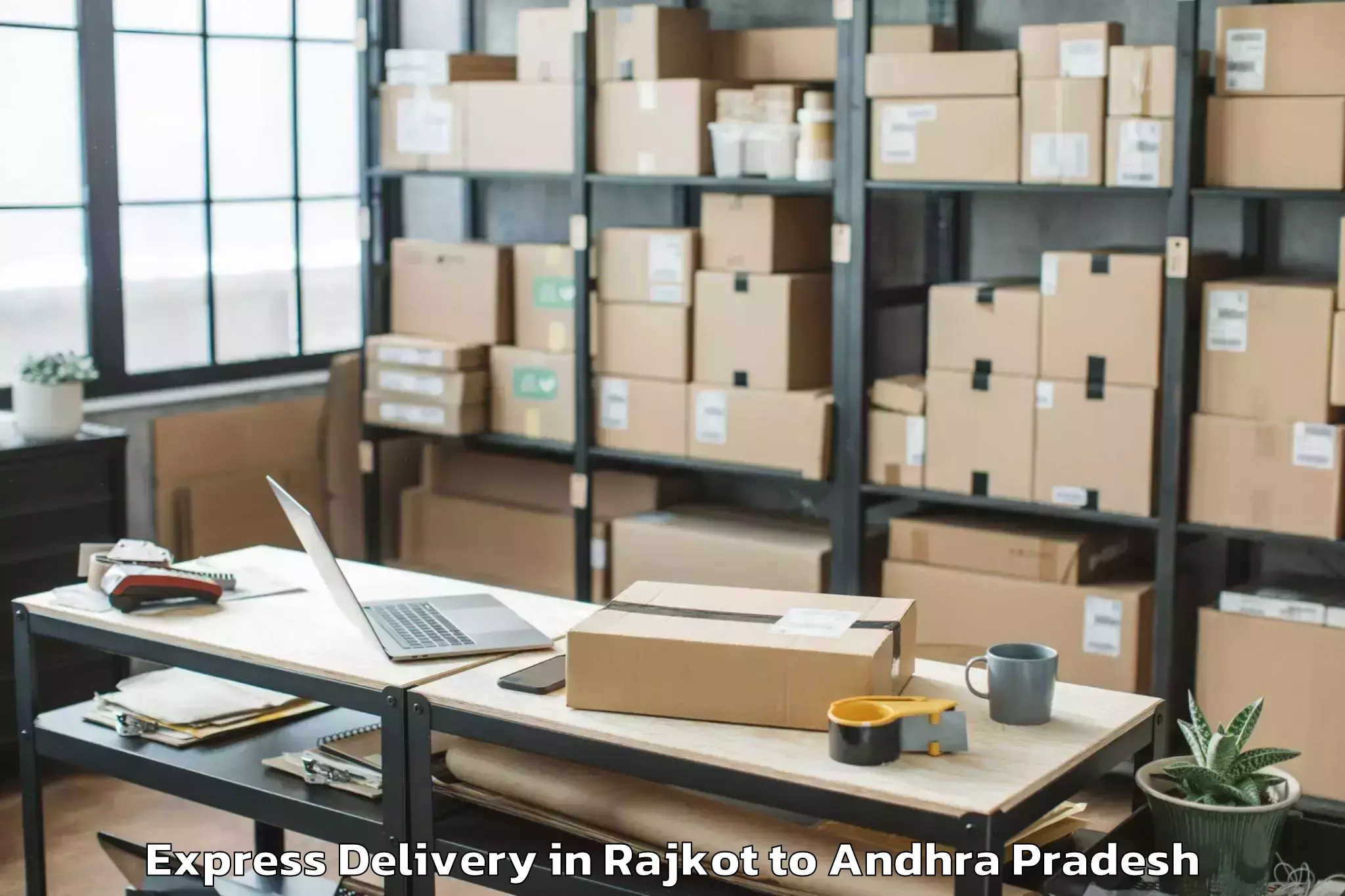 Leading Rajkot to Maredumilli Express Delivery Provider